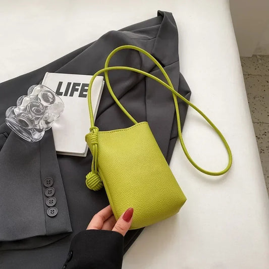 Women's Luxe Leather Mini Crossbody – Designer-Inspired Lightweight Shoulder Bag & Cell Phone Purse for Effortless Travel Elegance