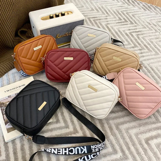 Chic Mini PU Leather Crossbody – Designer-Inspired Women's Shoulder Bag with Zipper Closure for Elegant Everyday & Travel Use